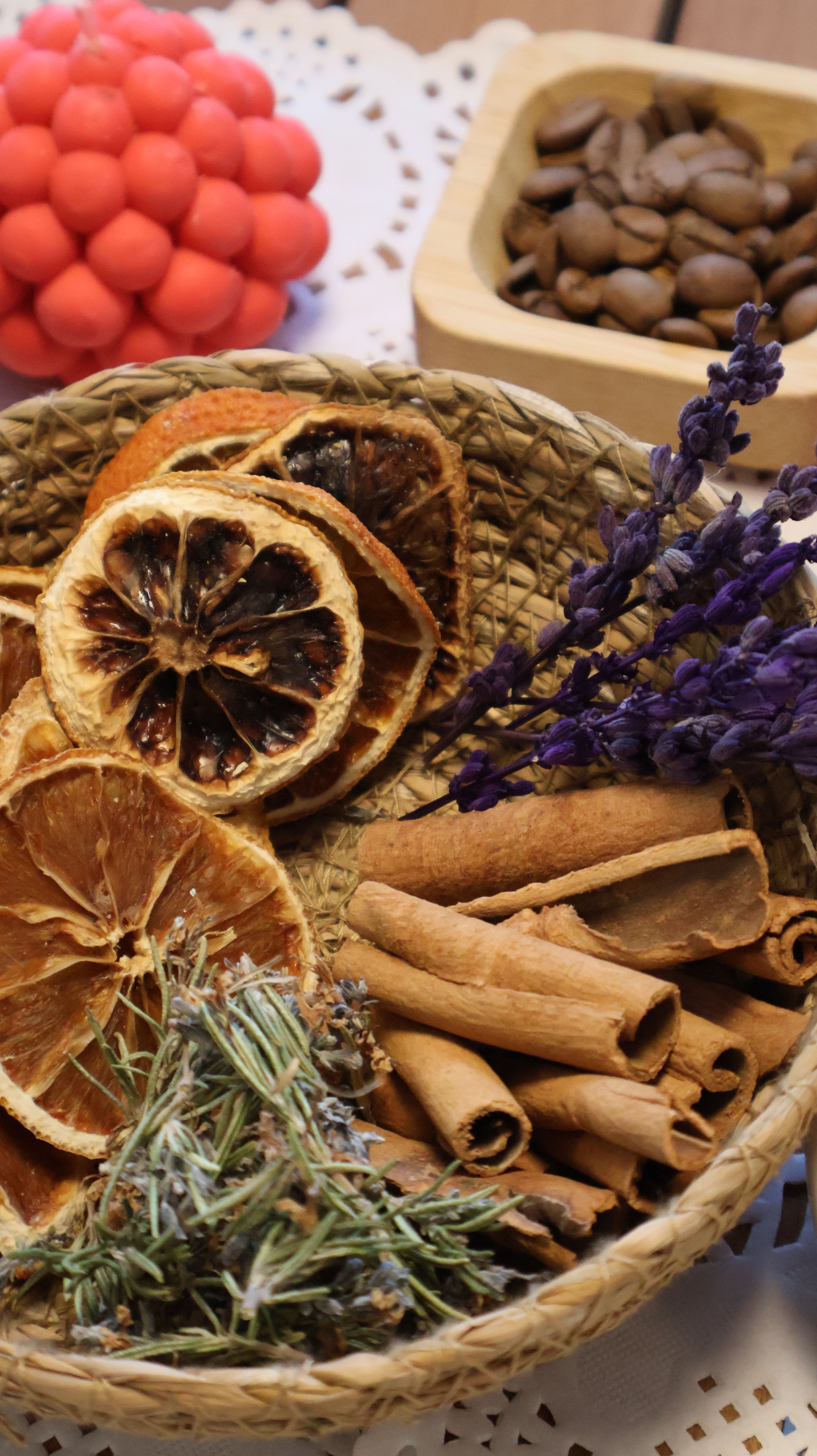 Ingredientes naturais aromáticos